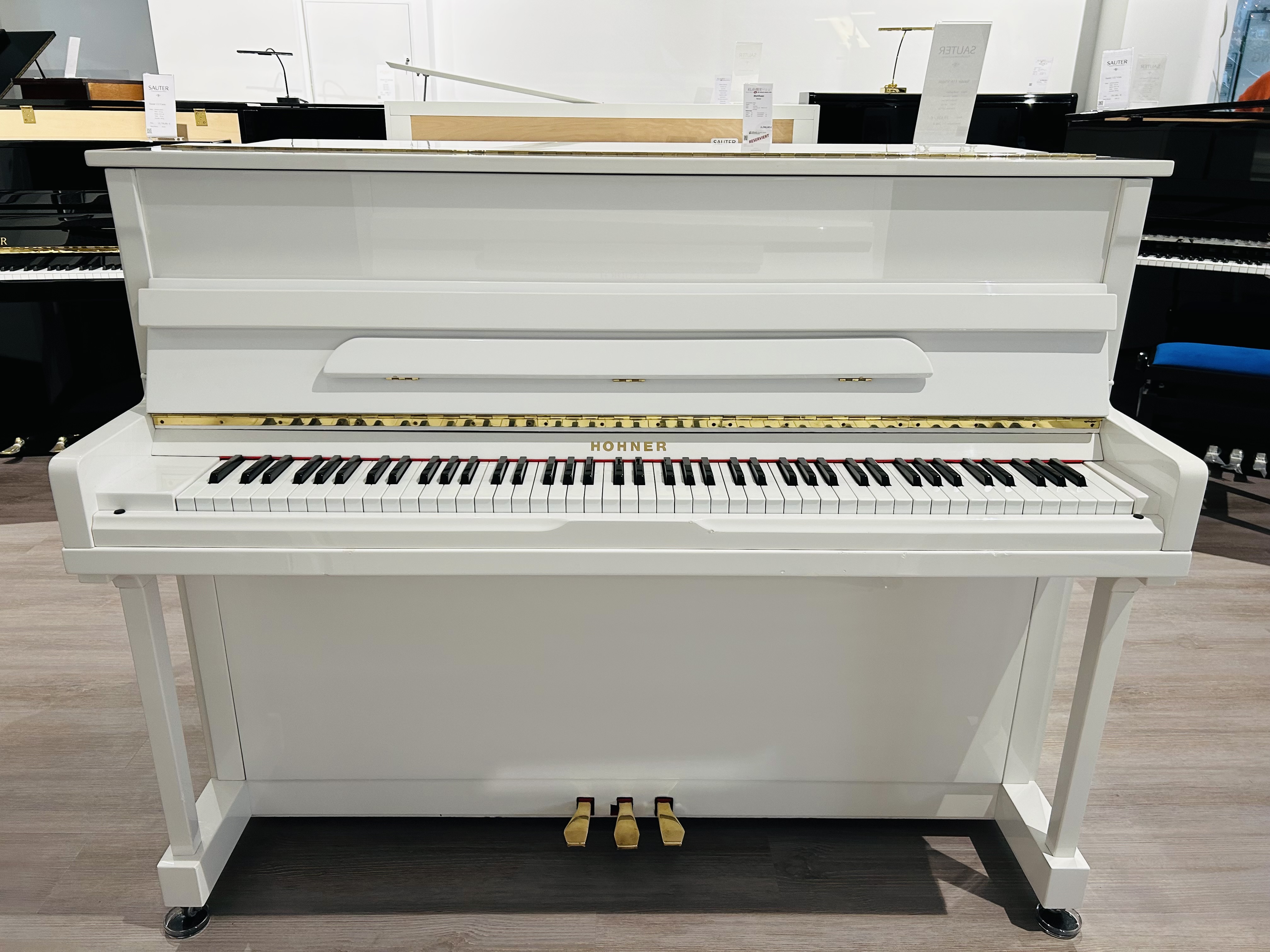 Hohner Klavier HP-116 weiß poliert